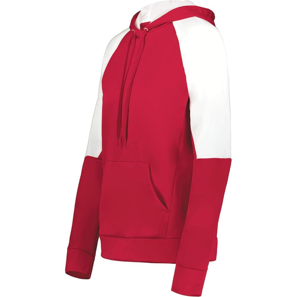 imageHolloway Womens Ladies Momentum Team Fleece HoodieScarletWhite
