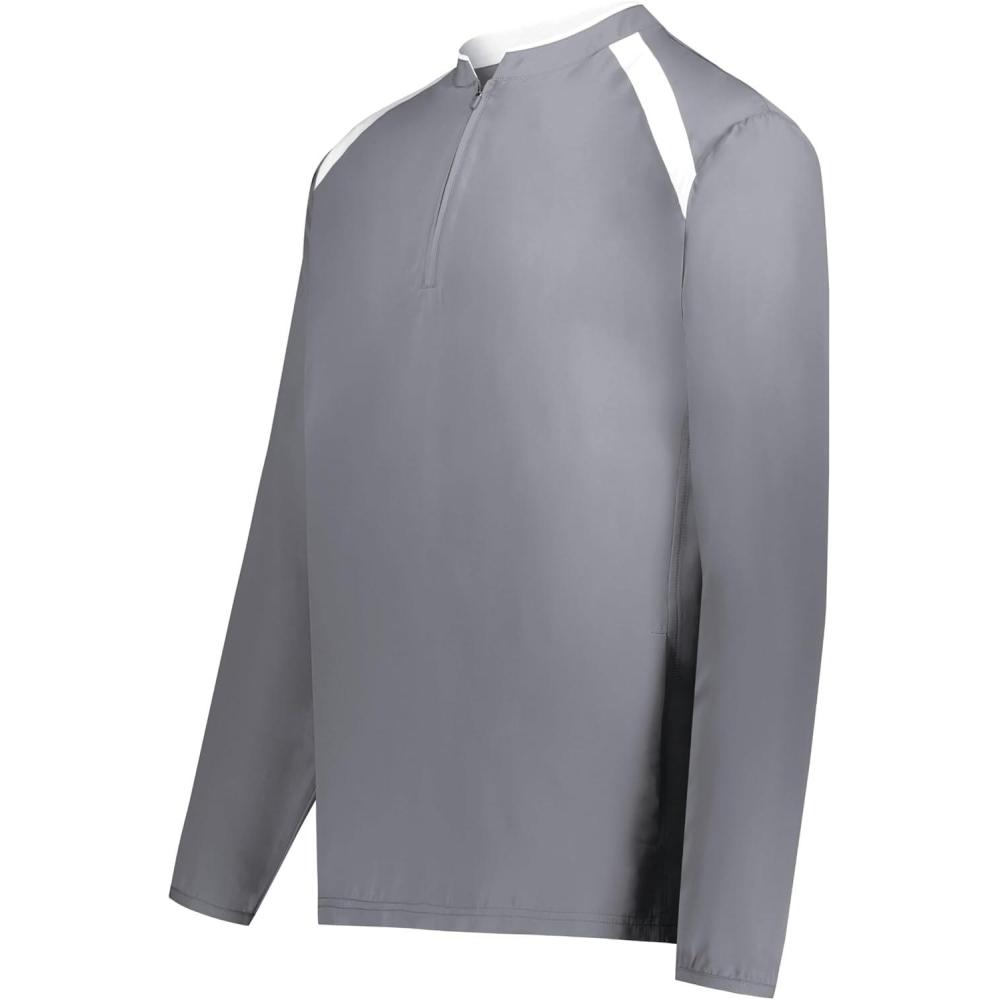 imageHolloway boys Holloway Boys Clubhouse Pullover Cage JacketGraphiteWhite