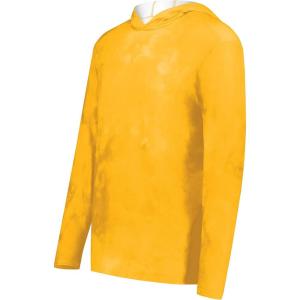 Holloway Boys’ Youth Stock Cotton-Touch Poly Hoodie(Gold Cloud Print)