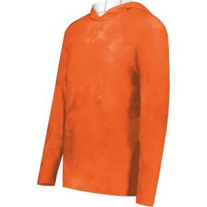 Holloway Boys’ Youth Stock Cotton-Touch Poly Hoodie(Orange Cloud Print)