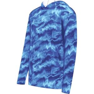 Holloway Boys’ Youth Stock Cotton-Touch Poly Hoodie(Shockwave Royal)