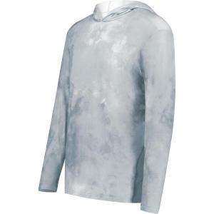 Holloway Boys’ Youth Stock Cotton-Touch Poly Hoodie(Silver Cloud Print)
