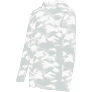 Holloway Boys’ Youth Stock Cotton-Touch Poly Hoodie(Silver Glacier Print)