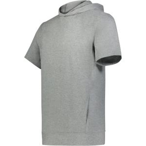 Holloway Boys Youth Ventura Soft Knit Short Sleeve Hoodie(Grey Heather)