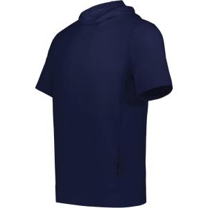 Holloway Boys Youth Ventura Soft Knit Short Sleeve Hoodie(Navy)