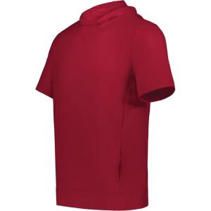 Holloway Boys Youth Ventura Soft Knit Short Sleeve Hoodie(Scarlet)