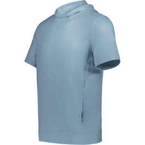 Holloway Boys Youth Ventura Soft Knit Short Sleeve Hoodie(Storm)