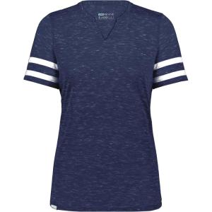 Holloway Girls Monterey Tee(Navy Heather/White)