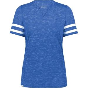 Holloway Girls Monterey Tee(Royal Heather/White)