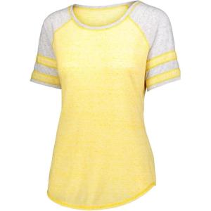 Holloway Women’s Ladies Advocate Tee(Light Gold/Silver)