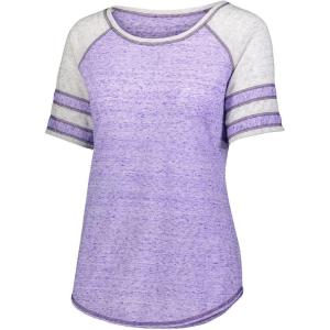 Holloway Women’s Ladies Advocate Tee(Purple/Silver)