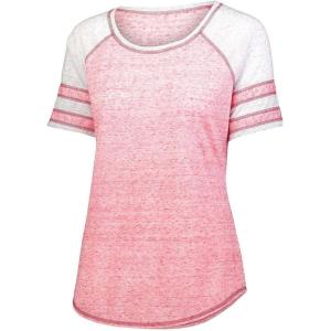 Holloway Women’s Ladies Advocate Tee(Scarlet/Silver)