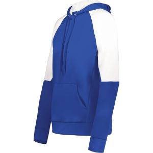 Holloway Women’s Ladies Momentum Team Fleece Hoodie(Royal/White)