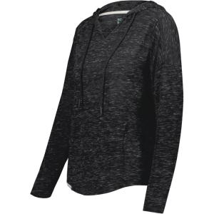 Holloway Women’s Ladies Monterey Hoodie(Black Heather)