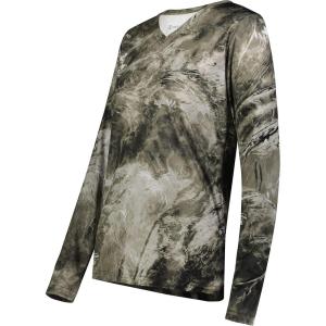 Holloway Women’s Ladies Mossy Oak Momentum Long Sleeve Tee(Mo Elements Wakeform Gale)