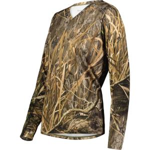 Holloway Women’s Ladies Mossy Oak Momentum Long Sleeve Tee(Mo Habitat)