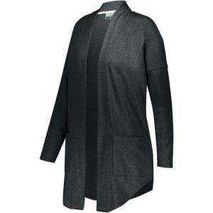 Holloway Women’s Ladies Sophomore Cardigan(Black Heather)