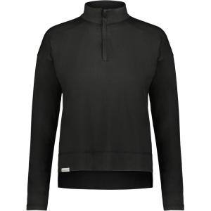 Holloway Women’s Ladies Ventura 1/4 Zip Pullover(Black)