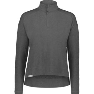 Holloway Women’s Ladies Ventura 1/4 Zip Pullover(Carbon Heather)