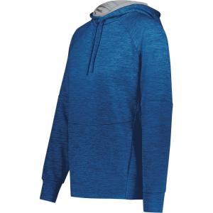 Holloway Women’s pro Performance Fleece Hoodie(Royal Heather/Silver)