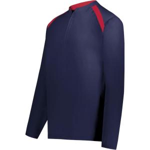 Holloway boys Holloway Boy’s Clubhouse Pullover Cage Jacket(Navy/Scarlet)