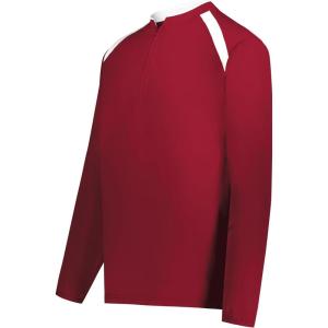 Holloway boys Holloway Boy’s Clubhouse Pullover Cage Jacket(Scarlet/White)