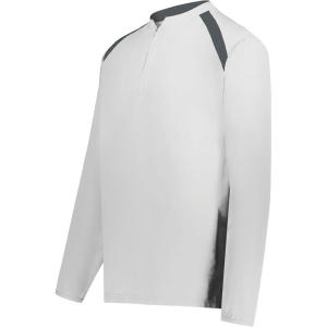 Holloway boys Holloway Boy’s Clubhouse Pullover Cage Jacket(White/Graphite)