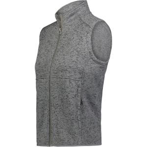 Holloway womens Holloway Women’s Alpine Sweater Fleece Vest(Graphite Heather)