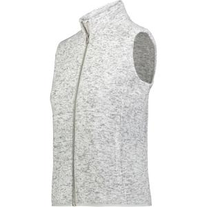 Holloway womens Holloway Women’s Alpine Sweater Fleece Vest(Silver Heather)