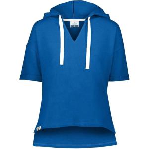 Holloway womens Ladies Sophomore Short Sleeve Hoodie(Royal Heather)