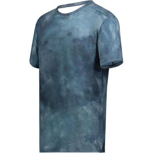 Holloway-Youth Stock Cotton-Touch Poly Tee(Storm Cloud Print)