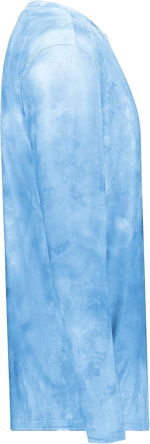 imageHolloway Mens CottonTouch Poly Cloud Long Sleeve TeeColumbia Blue Cloud Print