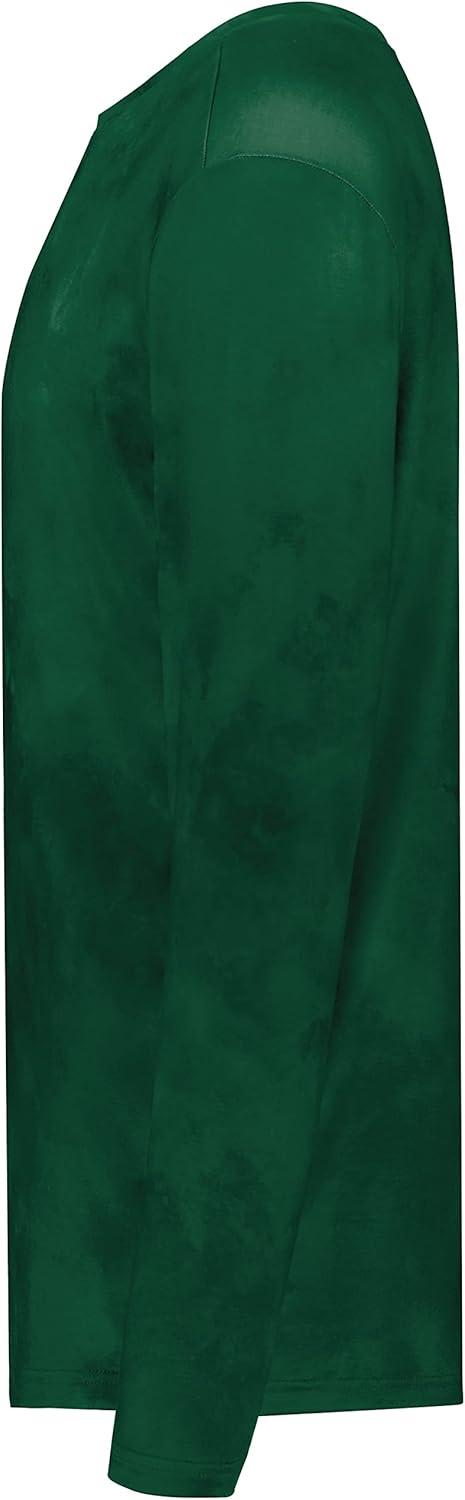 imageHolloway Mens CottonTouch Poly Cloud Long Sleeve TeeDark Green Cloud Print