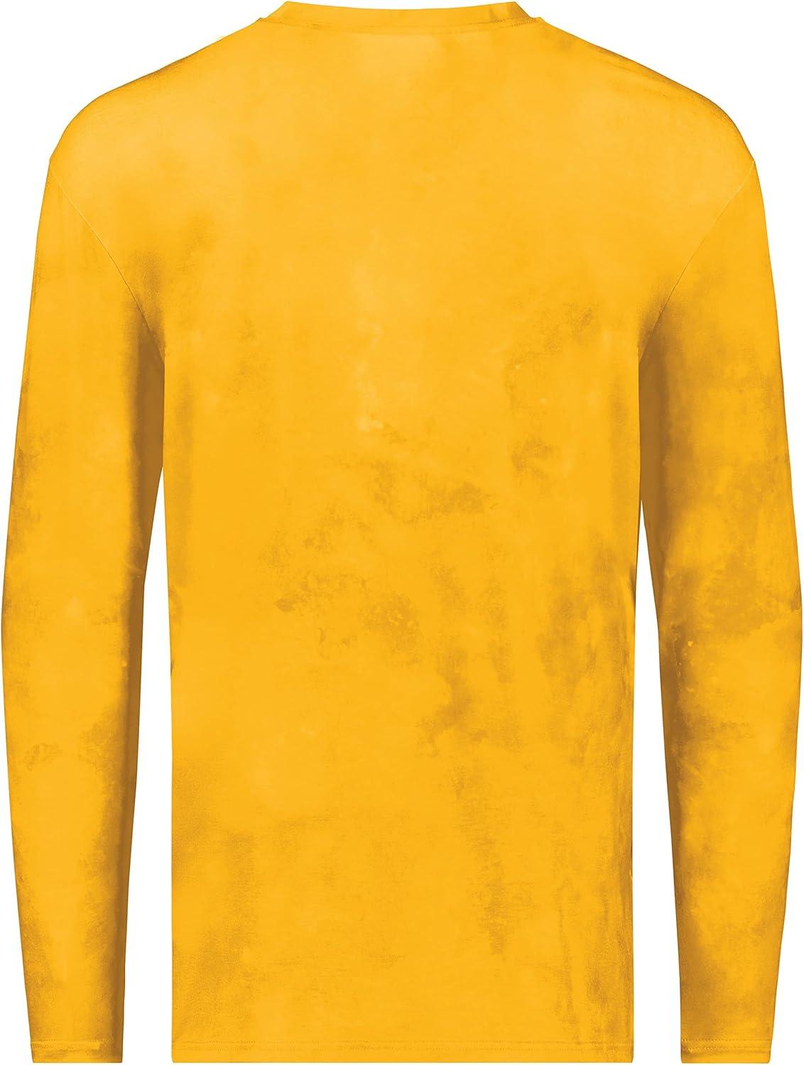 imageHolloway Mens CottonTouch Poly Cloud Long Sleeve TeeGold Cloud Print