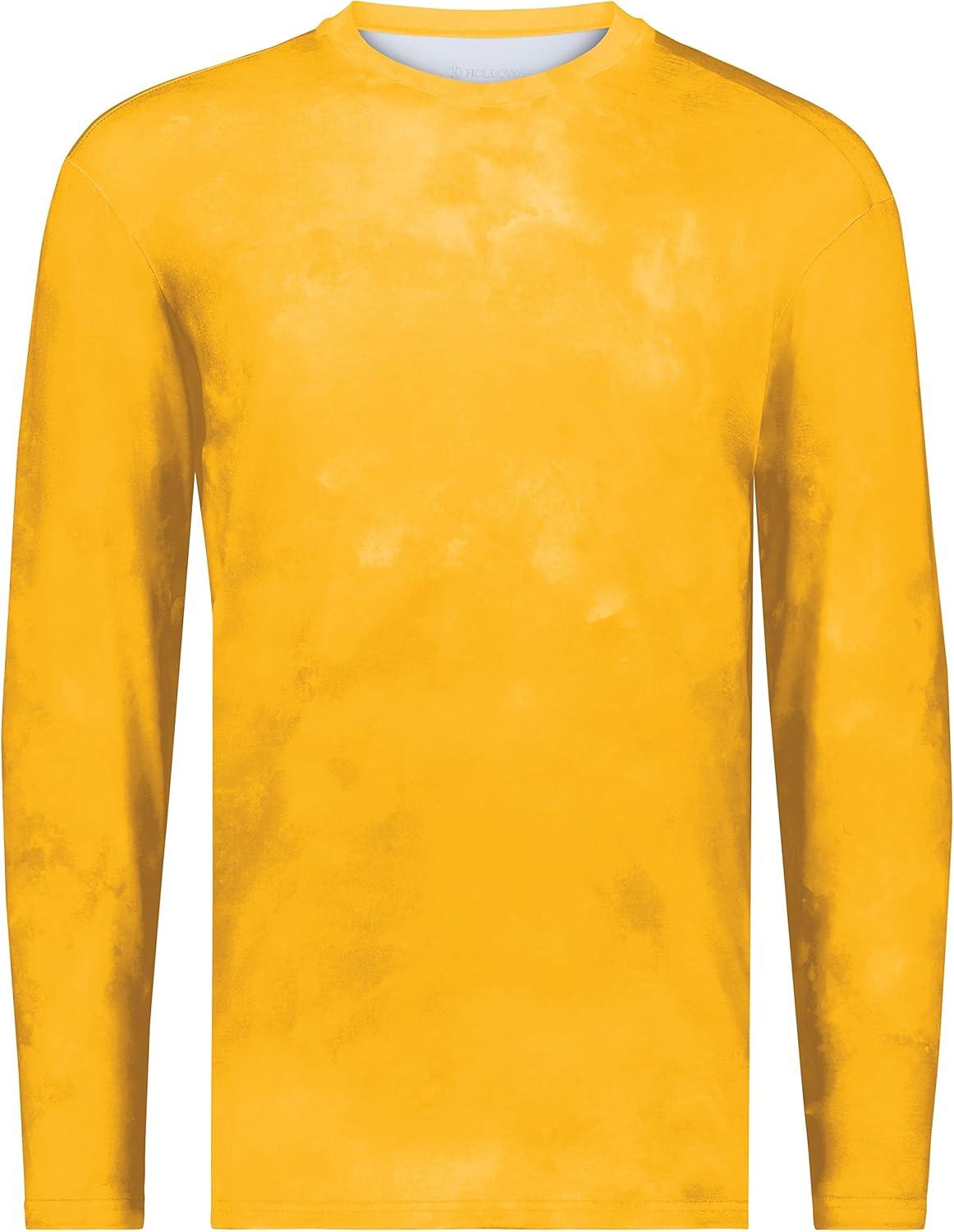 imageHolloway Mens CottonTouch Poly Cloud Long Sleeve TeeGold Cloud Print