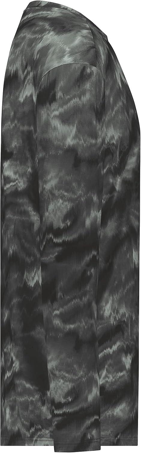 imageHolloway Mens CottonTouch Poly Cloud Long Sleeve TeeGraphite Shockwave Print