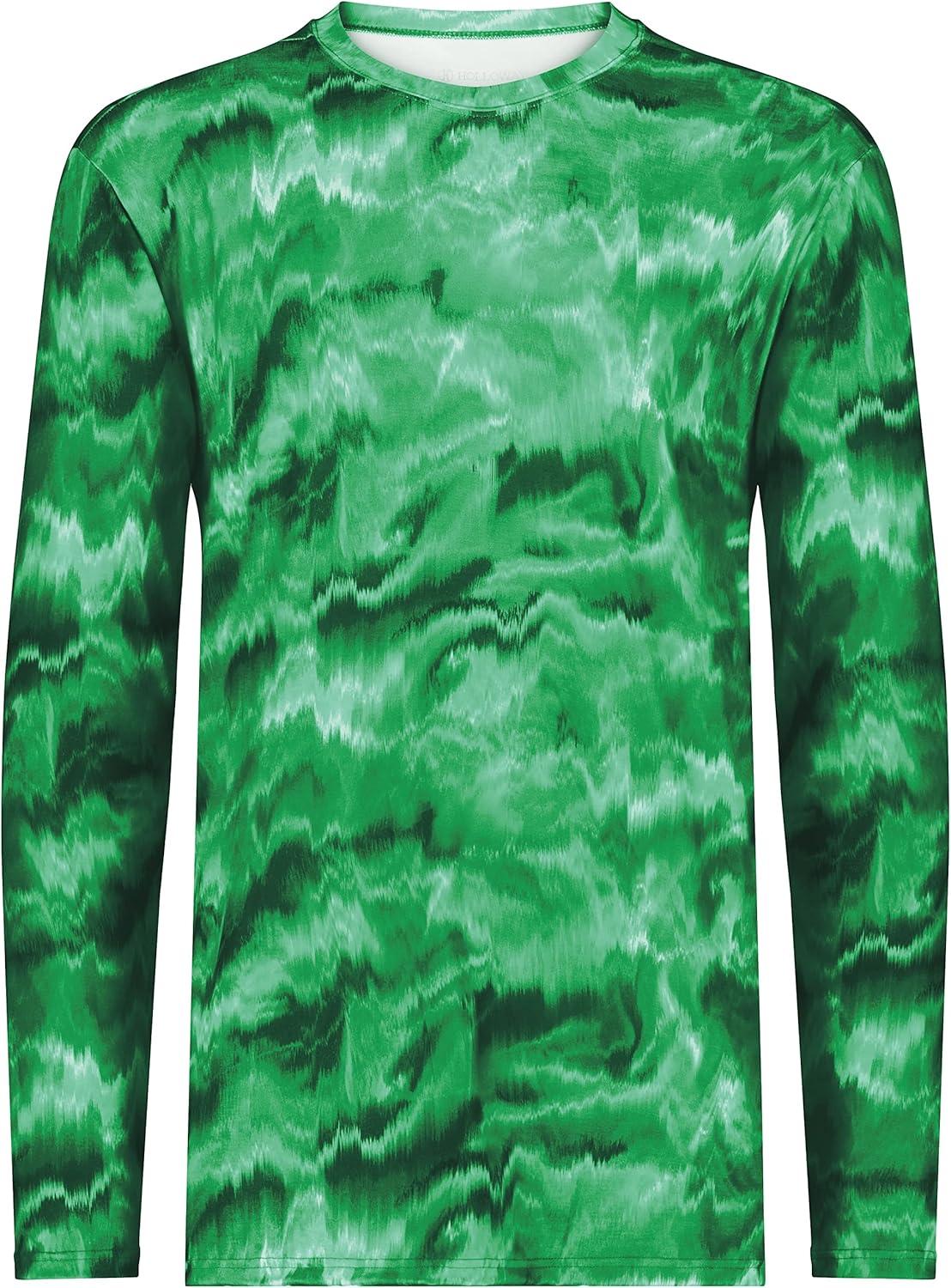 imageHolloway Mens CottonTouch Poly Cloud Long Sleeve TeeKelly Shockwave Print