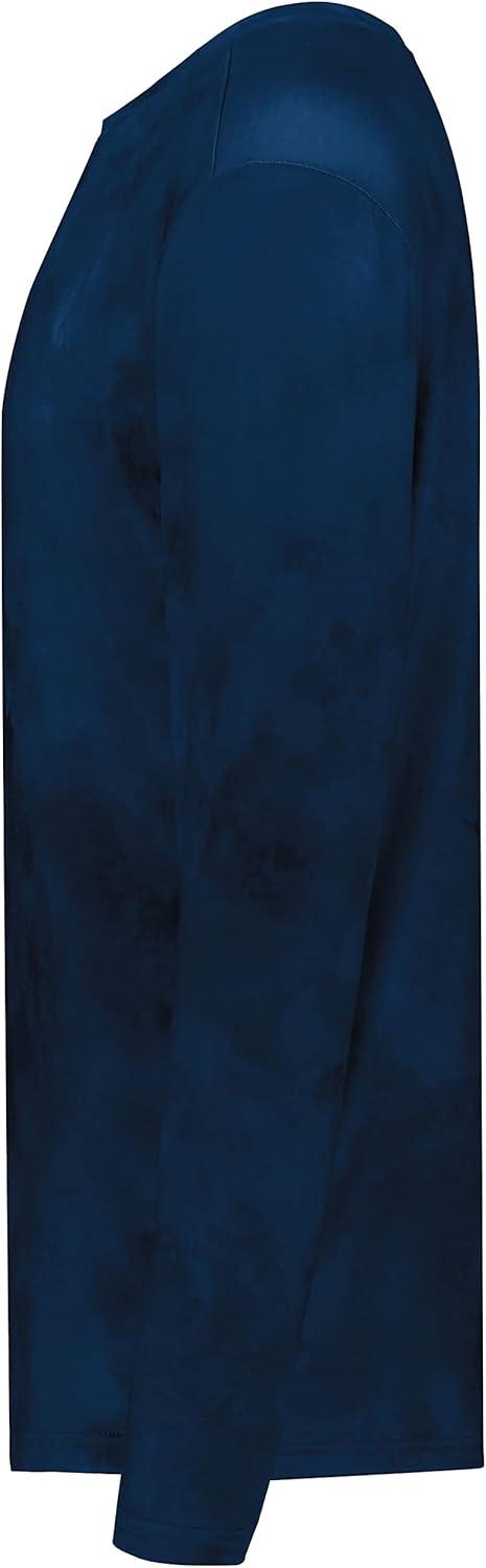 imageHolloway Mens CottonTouch Poly Cloud Long Sleeve TeeNavy Cloud Print