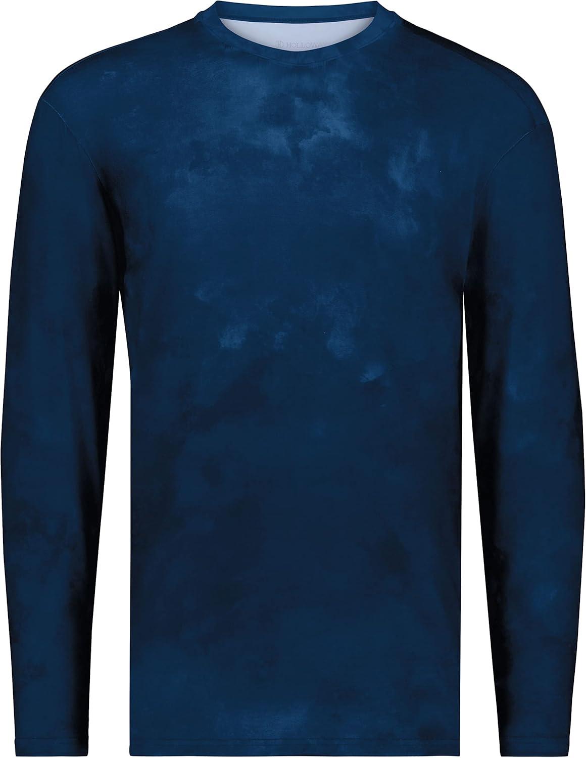 imageHolloway Mens CottonTouch Poly Cloud Long Sleeve TeeNavy Cloud Print
