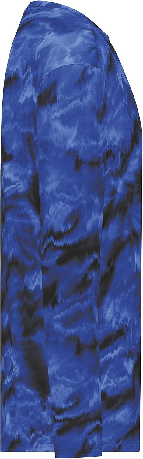 imageHolloway Mens CottonTouch Poly Cloud Long Sleeve TeeNavy Shockwave Print