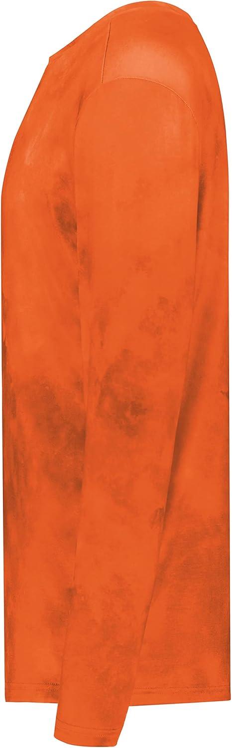 imageHolloway Mens CottonTouch Poly Cloud Long Sleeve TeeOrange Cloud Print