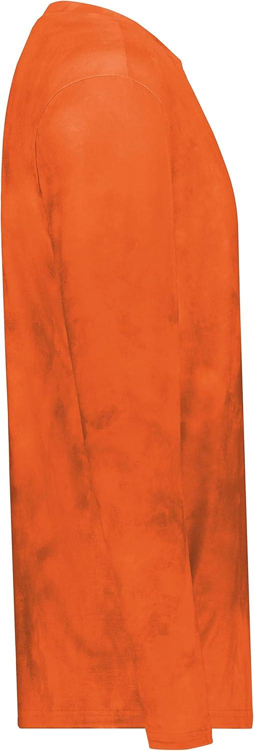 imageHolloway Mens CottonTouch Poly Cloud Long Sleeve TeeOrange Cloud Print