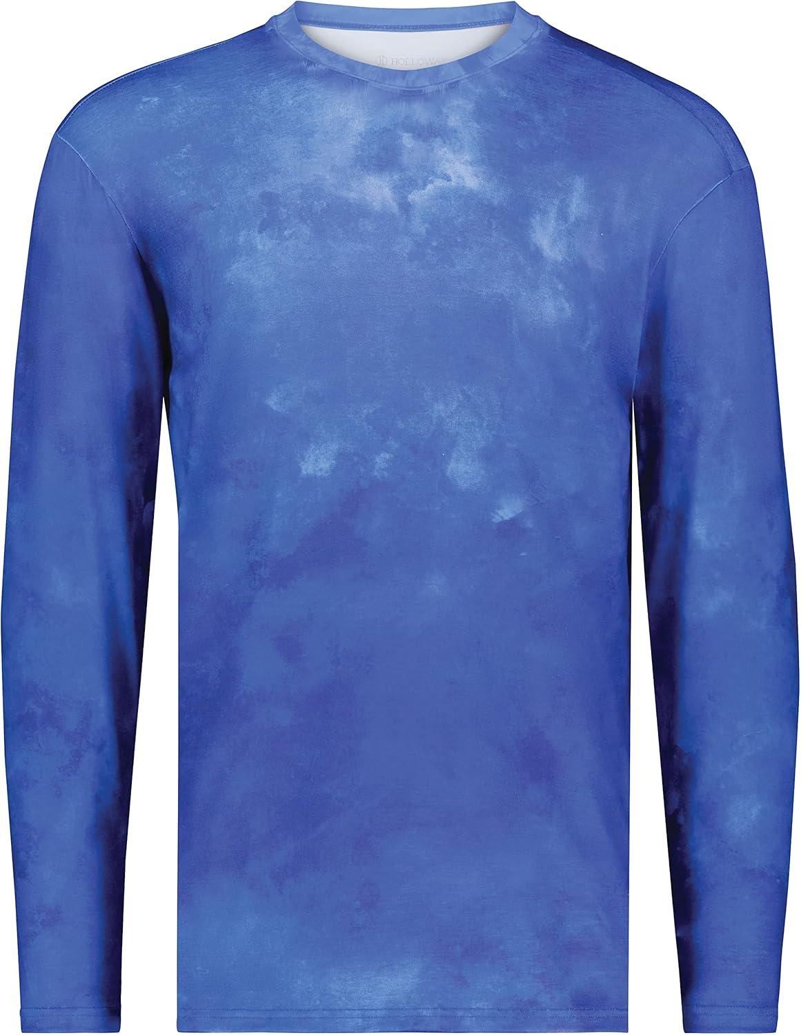 imageHolloway Mens CottonTouch Poly Cloud Long Sleeve TeeRoyal Cloud Print