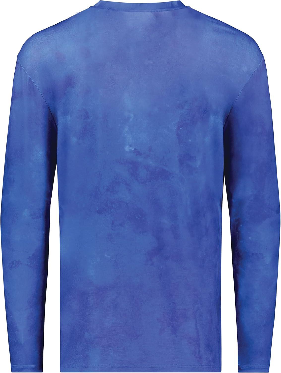 imageHolloway Mens CottonTouch Poly Cloud Long Sleeve TeeRoyal Cloud Print