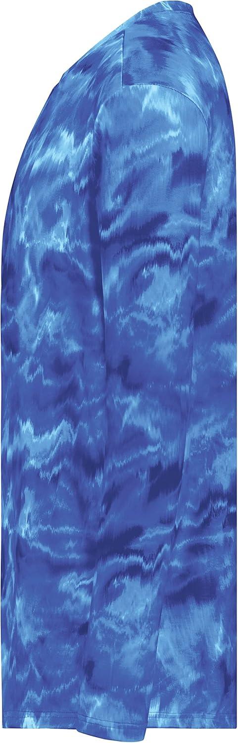 imageHolloway Mens CottonTouch Poly Cloud Long Sleeve TeeRoyal Shockwave Print