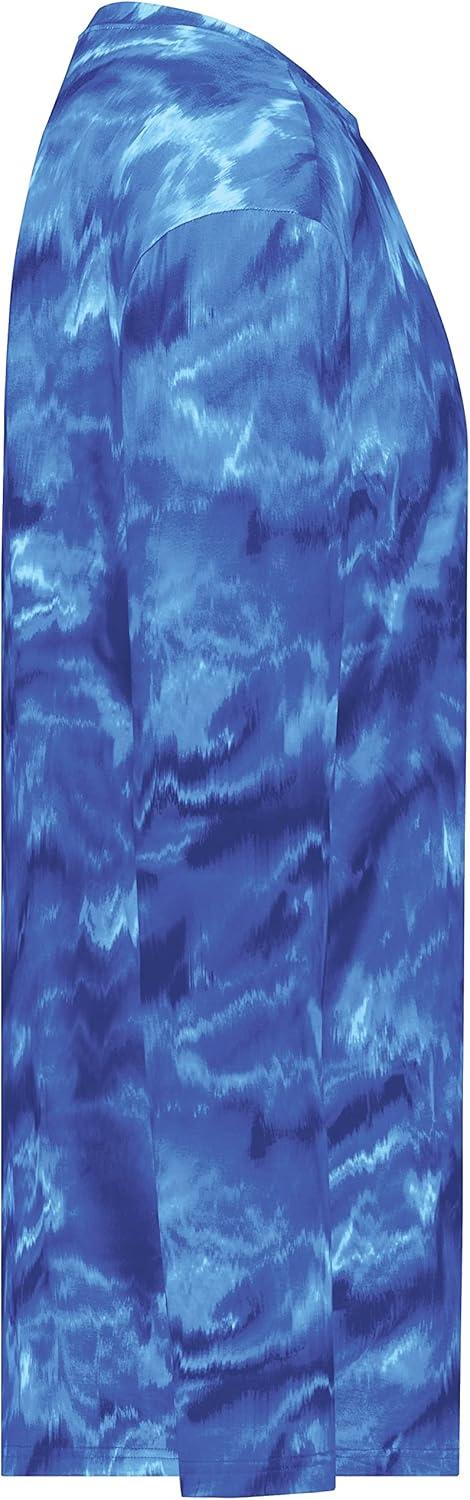 imageHolloway Mens CottonTouch Poly Cloud Long Sleeve TeeRoyal Shockwave Print