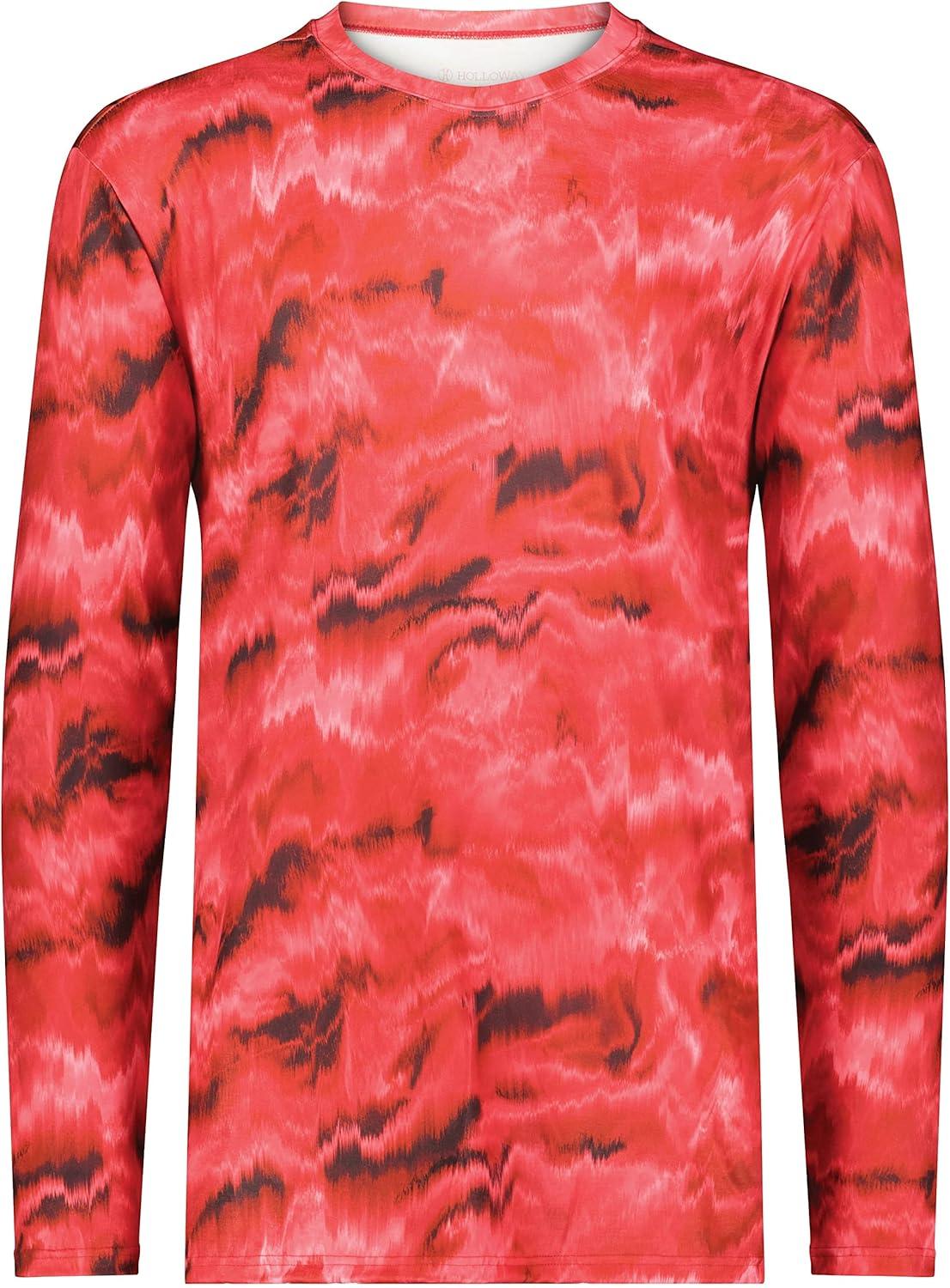 imageHolloway Mens CottonTouch Poly Cloud Long Sleeve TeeShockwave Scarlet