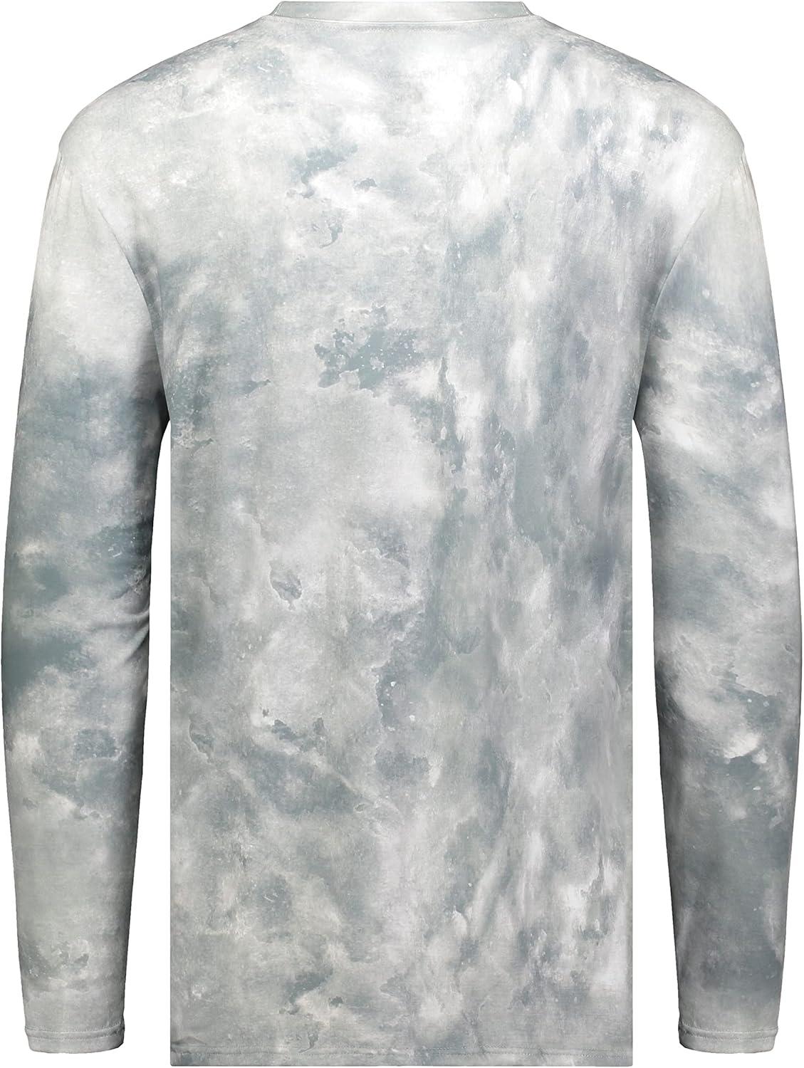 imageHolloway Mens CottonTouch Poly Cloud Long Sleeve TeeSilver Cloud Print
