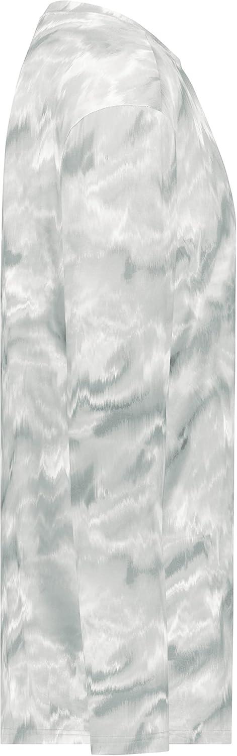 imageHolloway Mens CottonTouch Poly Cloud Long Sleeve TeeSilver Shockwave Print
