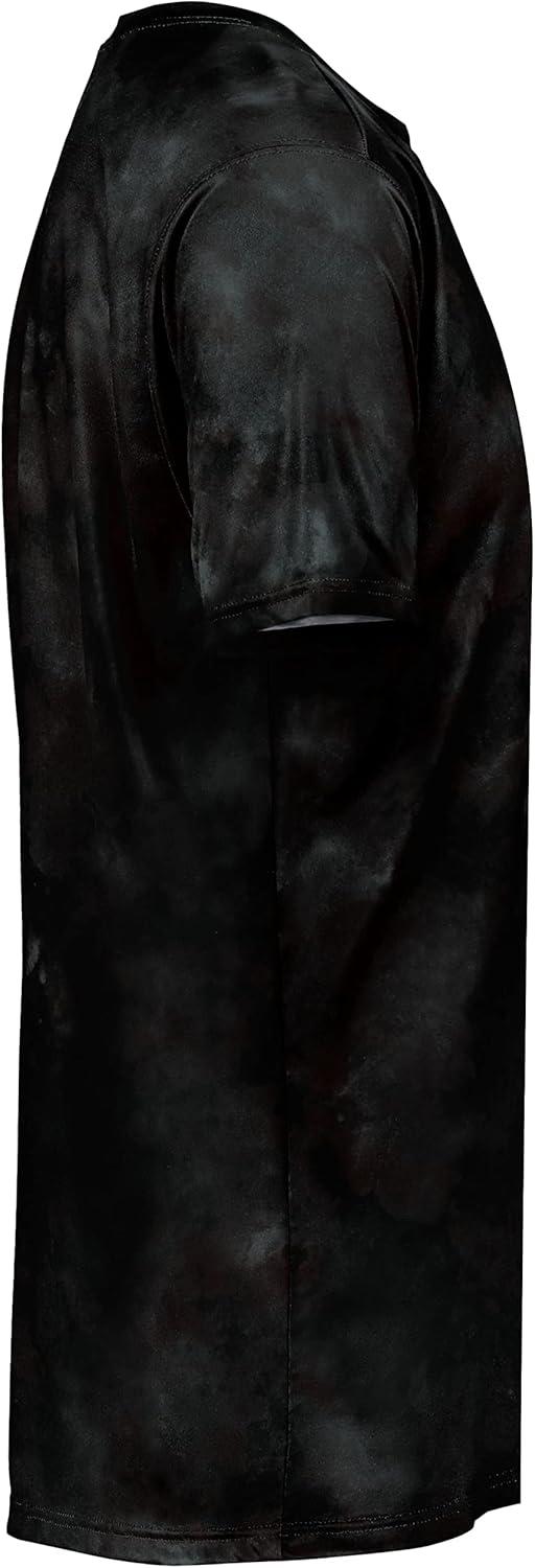 imageHolloway Mens Stock CottonTouch Poly TeeBlack Cloud Print